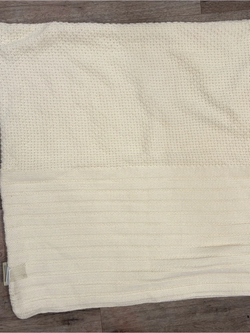 Pottery Barn Chunky Cream Cable Knit Colossal Hand Knit Pillow Cover 26